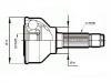 Jeu de joints, arbre de transmission CV Joint Kit:44305-634-013