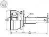 ремкомплект граната CV Joint Kit:39100-50A10