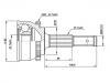 Gelenksatz, Antriebswelle CV Joint Kit:39211-50Y10