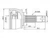 Jeu de joints, arbre de transmission CV Joint Kit:46307886