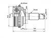 Jeu de joints, arbre de transmission CV Joint Kit:44014-S6D-G50