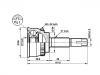 Gelenksatz, Antriebswelle CV Joint Kit:39100-2J201