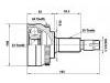 Gelenksatz, Antriebswelle CV Joint Kit:39100-2Y076